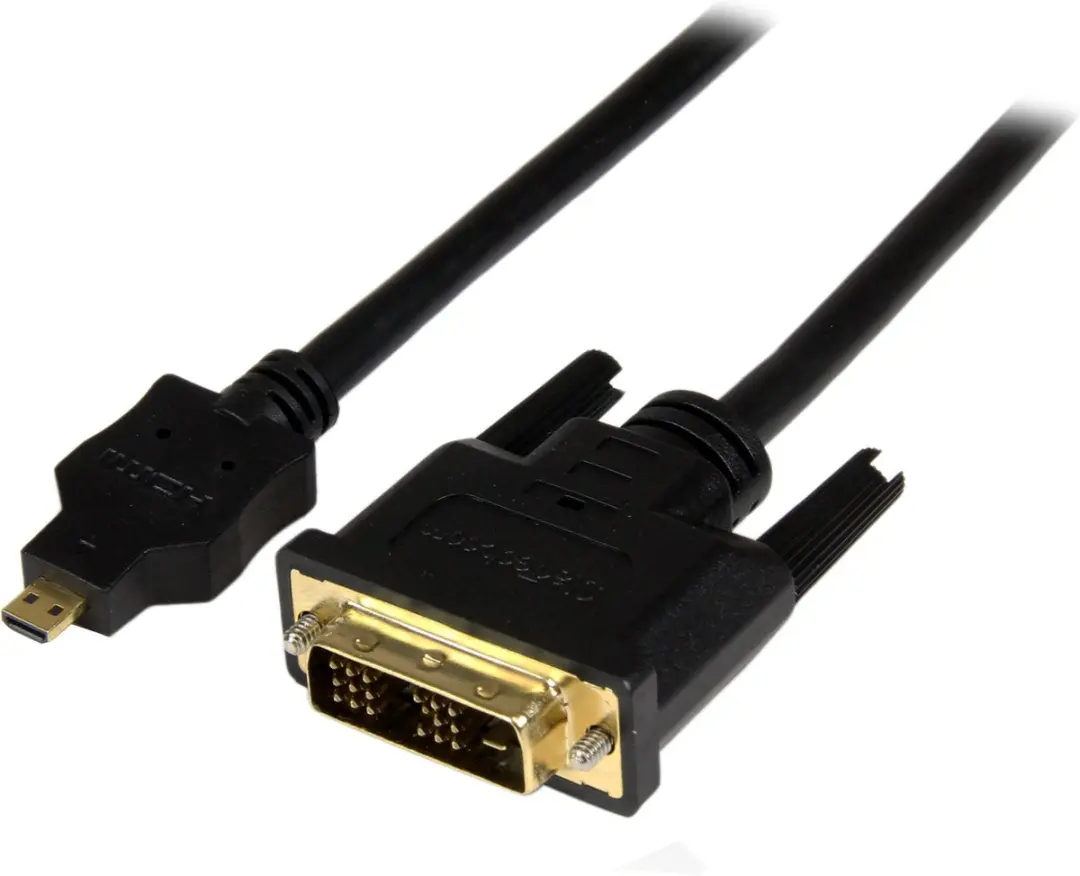 Startech HDDDVIMM1M Micro HDMI naar DVI-D Kabel 1m - Zwart