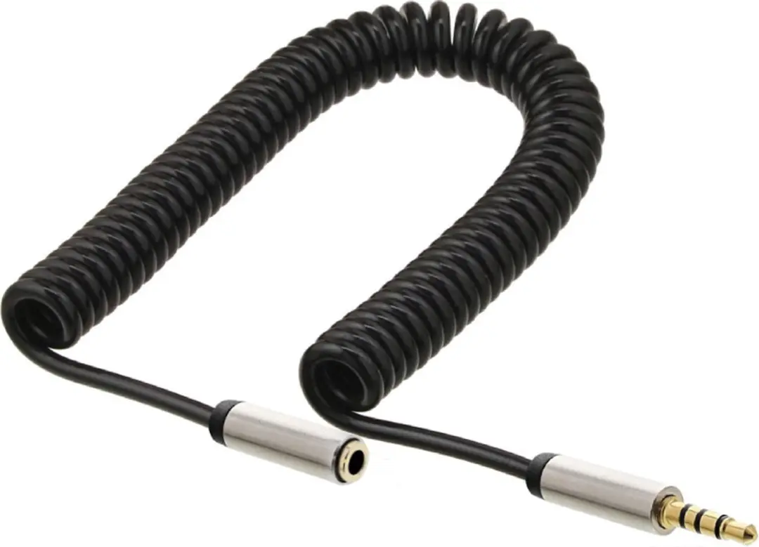 InLine 3,5mm Jack 4-polig Verlengkabel 1m - Zwart