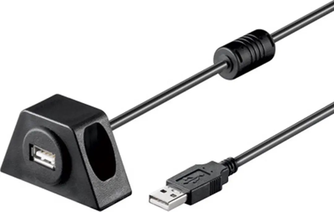 Goobay USB-A Verlengkabel 2.0 1,2m - 10 Stuks - Zwart