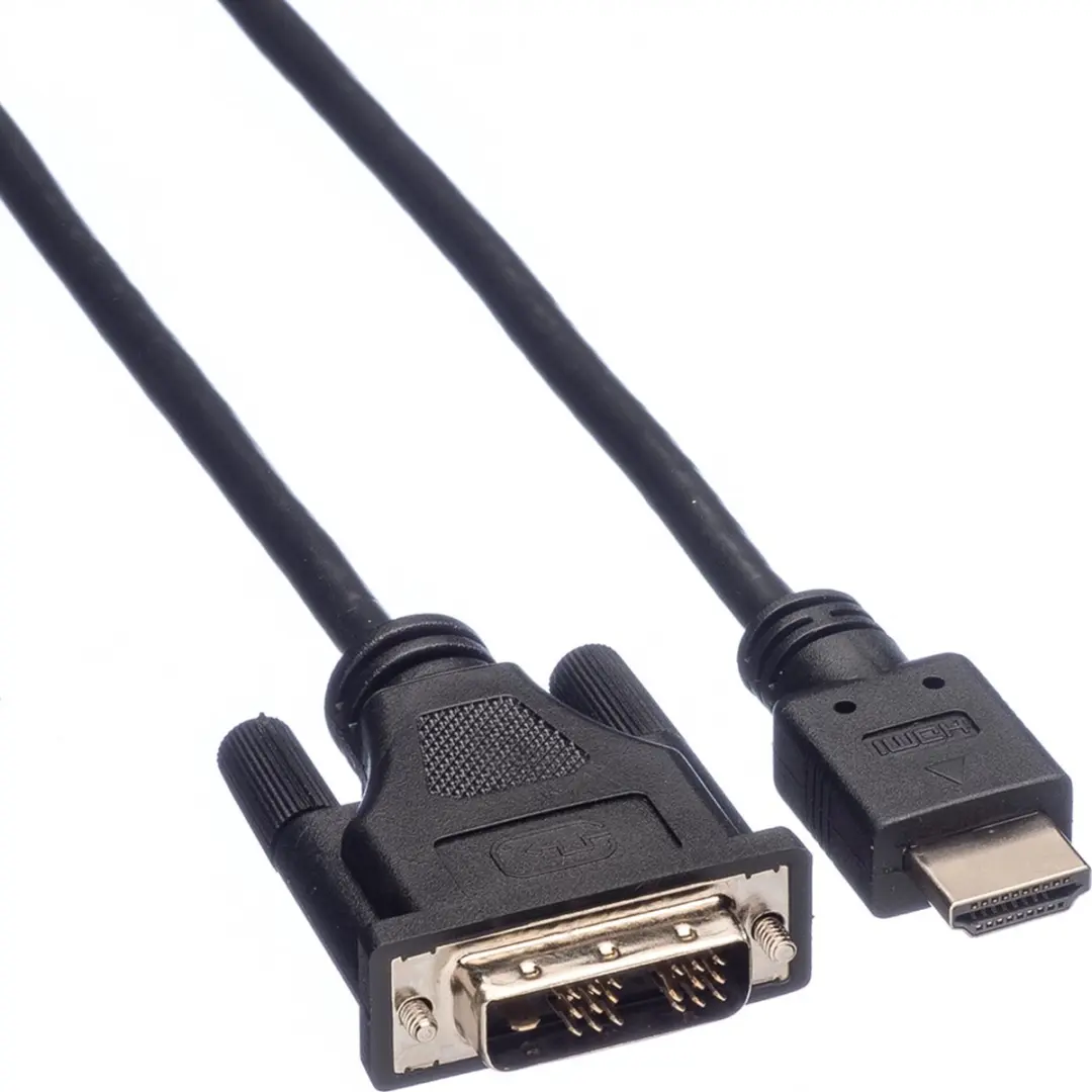 Roline DVI-HDMI Kabel M/M 1,5m - Zwart