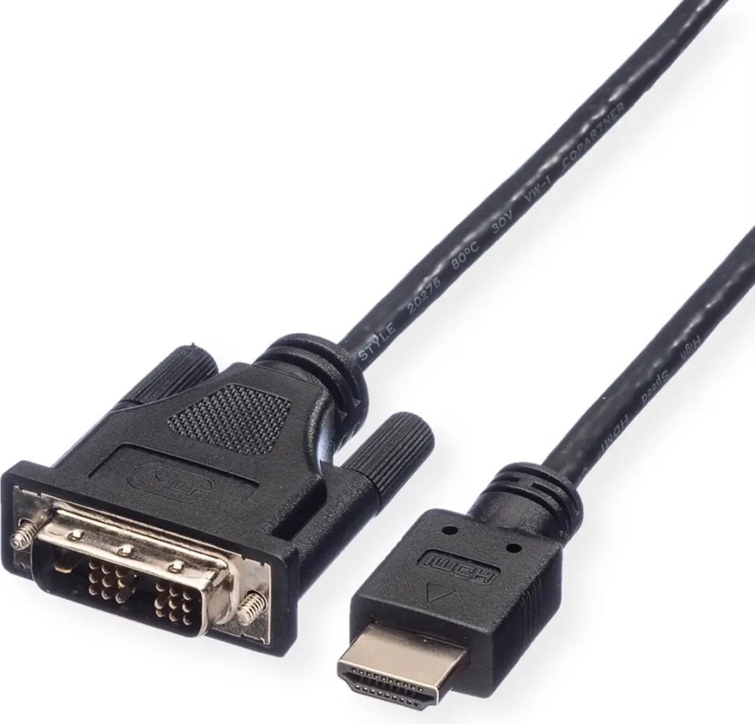 Roline DVI-HDMI Kabel M/M 1,5m