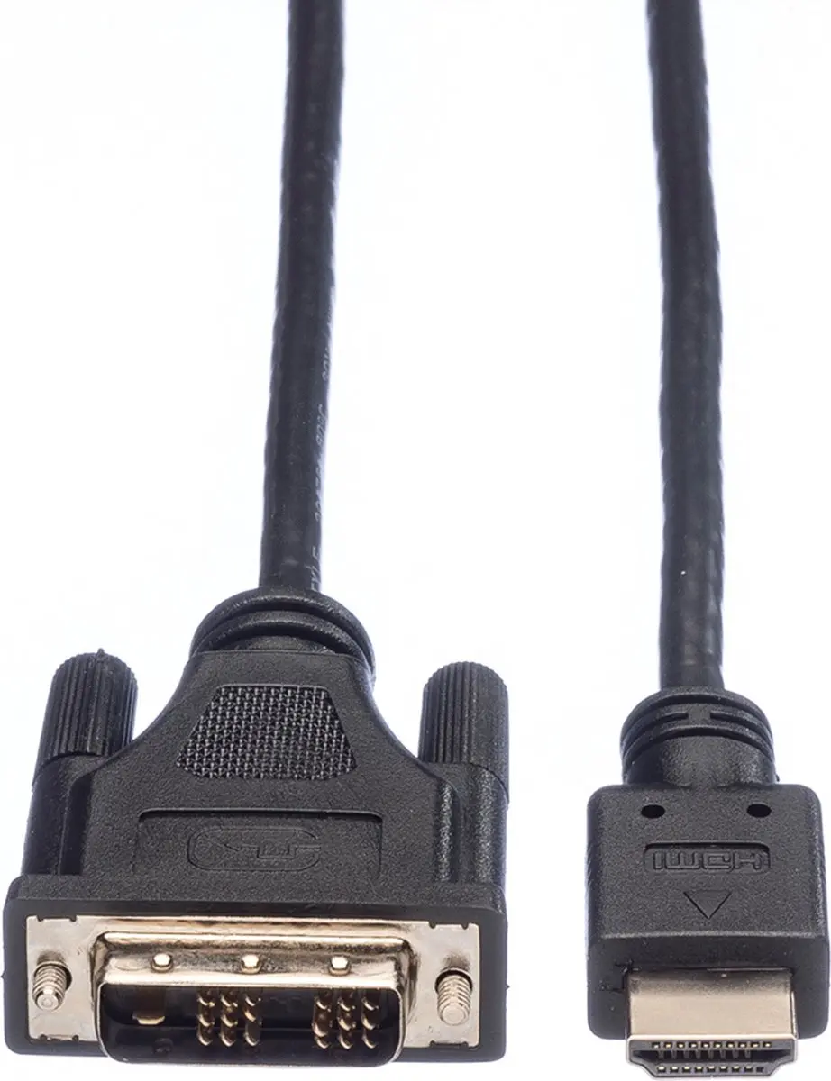 Roline DVI-HDMI Kabel M/M 1,5m - Zwart
