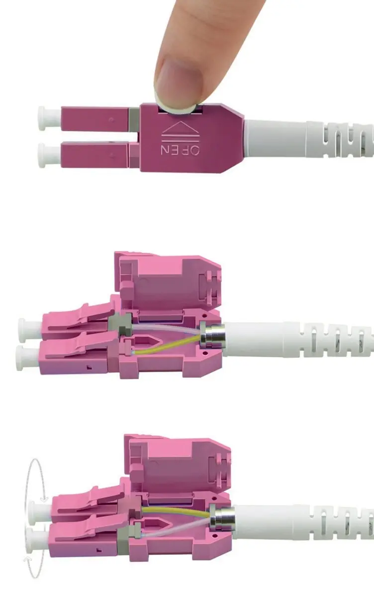 Roline Glasvezelkabel Duplex OM4 LC/LC 20m - Violet