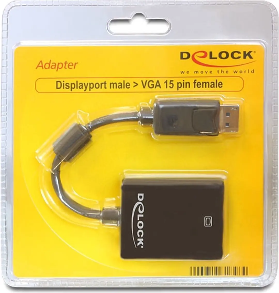 Delock DisplayPort naar VGA Adapter - Zwart