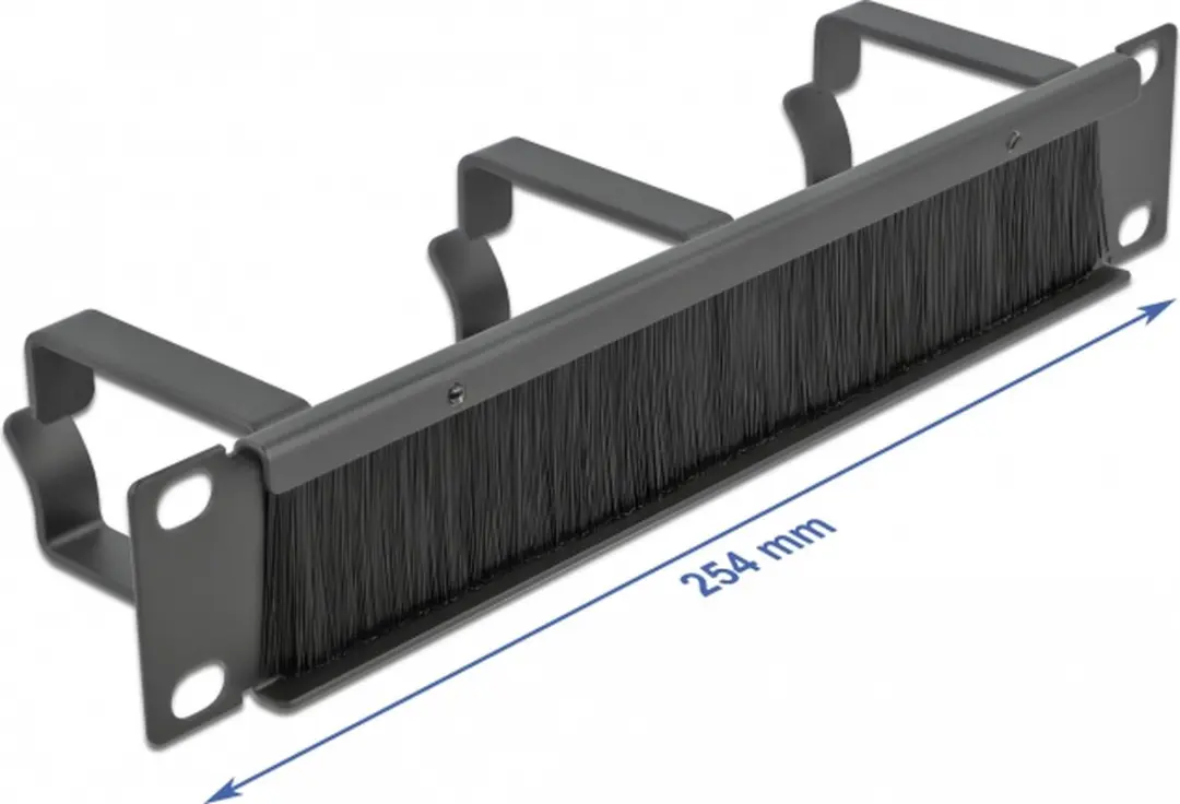 Delock 10 inch Doorvoerpaneel G-type - 1U - Zwart