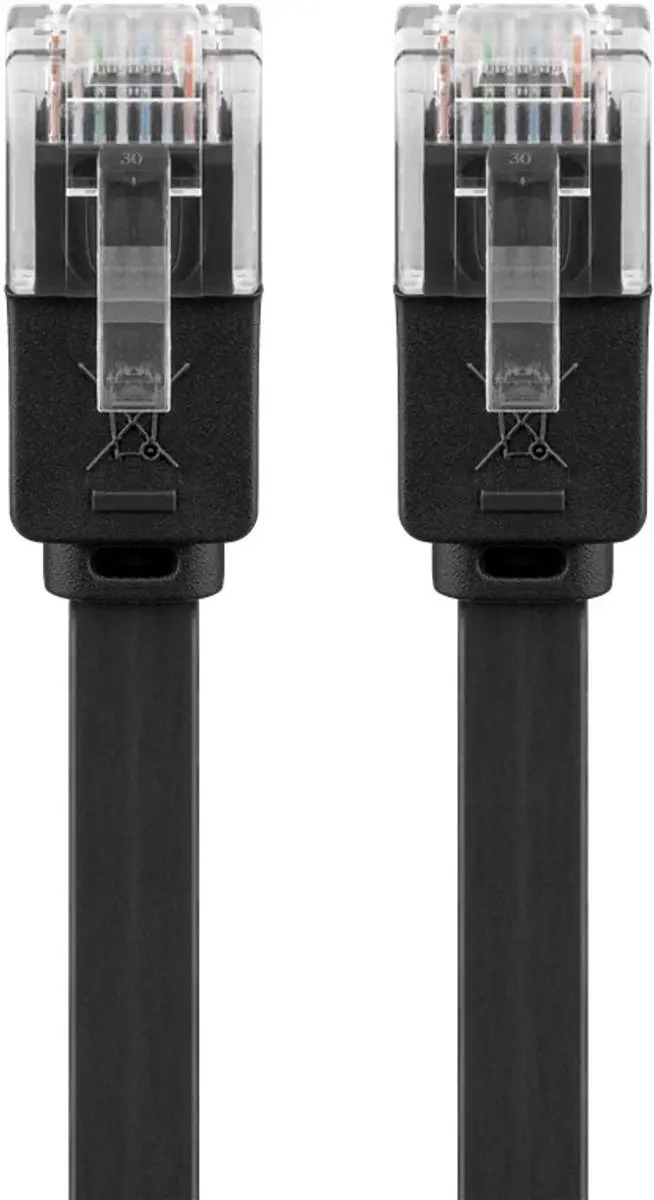 Goobay CAT6 Netwerkkabel RJ45 - 0,5m - Zwart