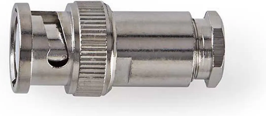 Nedis BNC-Kabelbeschermer CVVC01903ME - Recht - Vernikkeld Staal - 25 Stuks