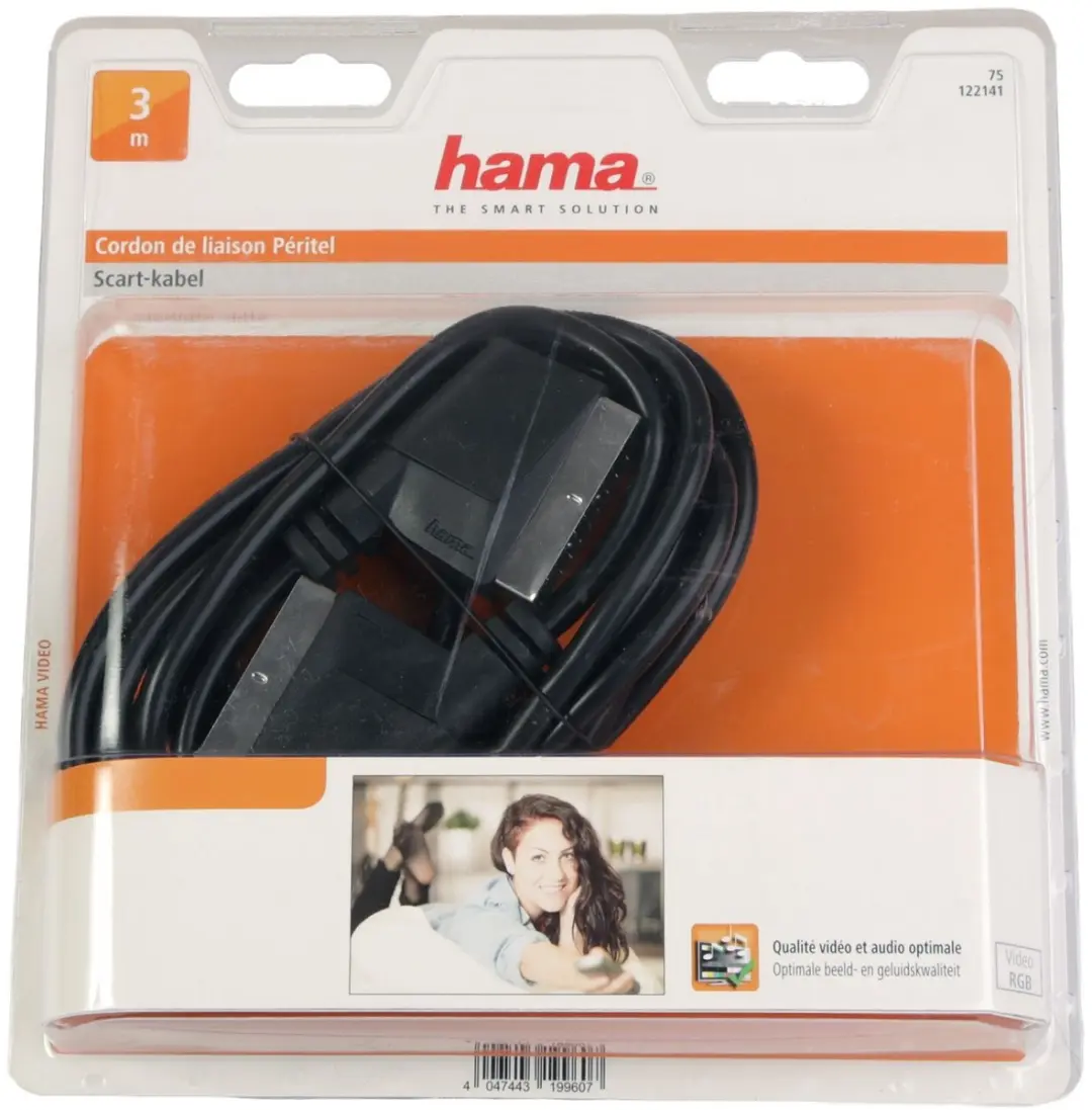Hama Scartkabel 21-polig RGB 3m - Zwart