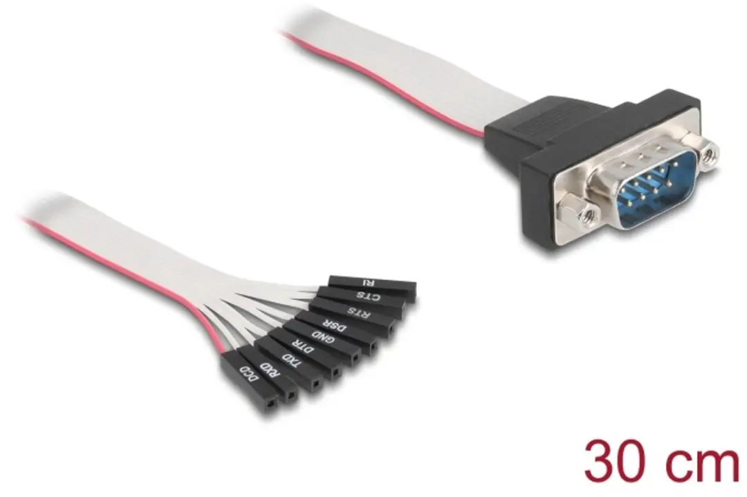 Delock Flat Ribbon Kabel RS-232 9-polig