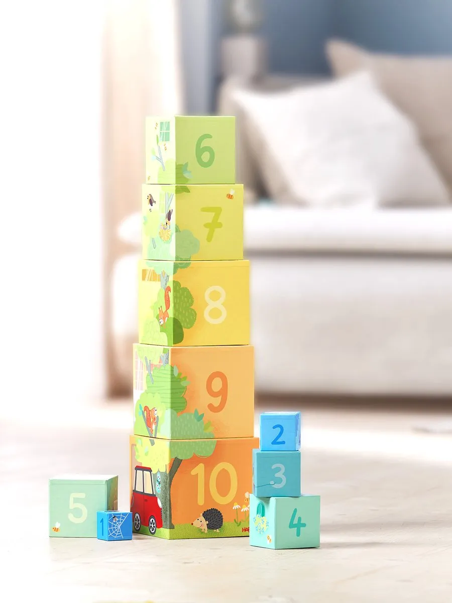 Haba Mijn Thuis Stapelblokken Karton - 2 Stuks Multicolor