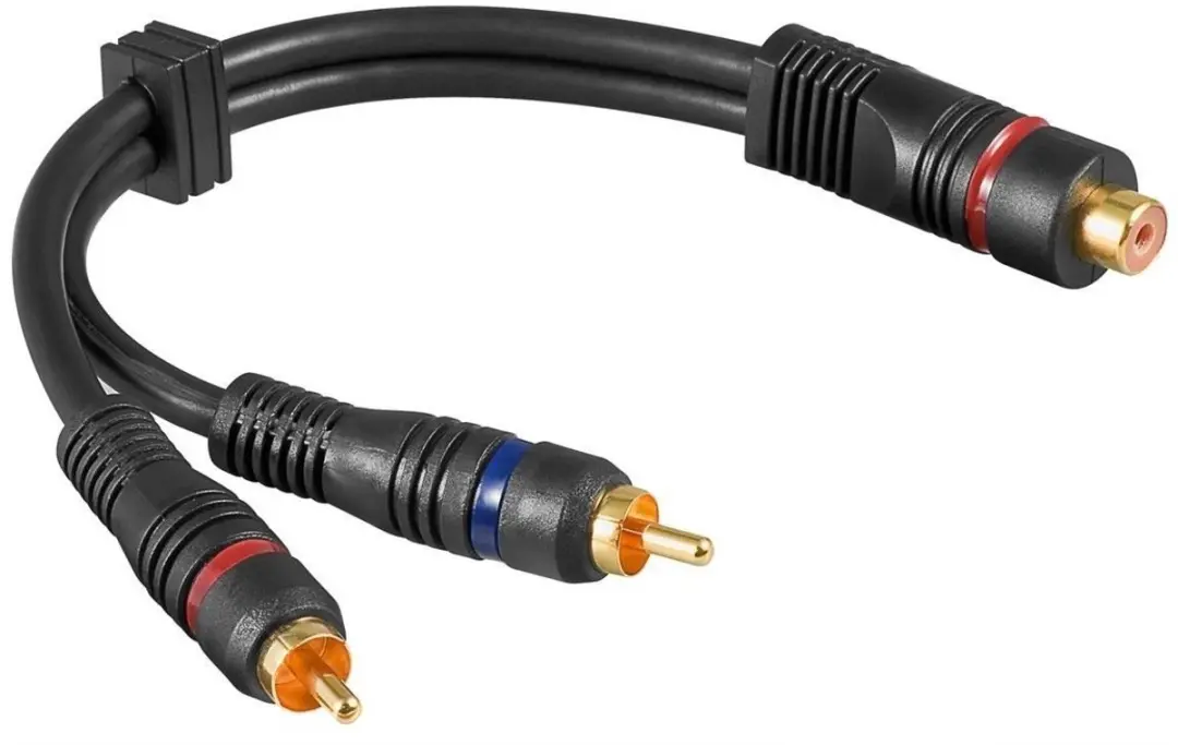 Goobay Tulp Audio Adapter Verguld/Koper 0,20m