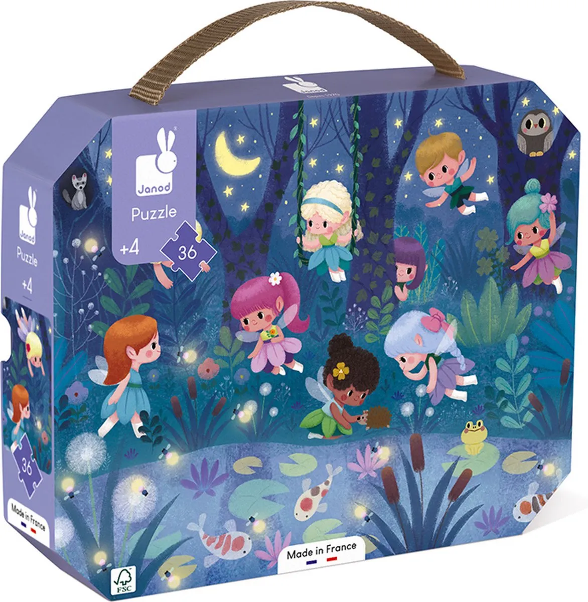 Janod Puzzel Elfjes en Waterlelies 36 Stuks