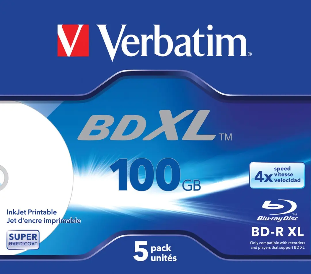 Verbatim BD-R XL 100GB 4X WideWhite