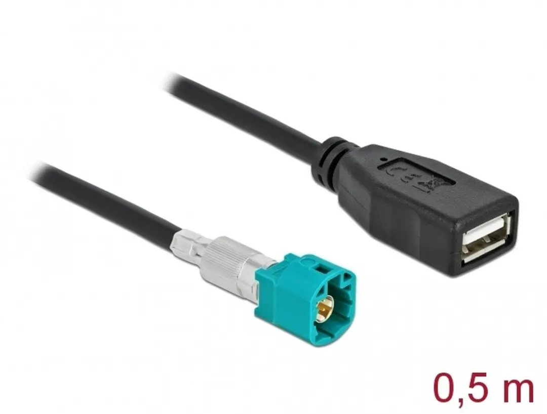 Delock HSD Z Male naar USB 2.0 Type-A Female Kabel 0,5m