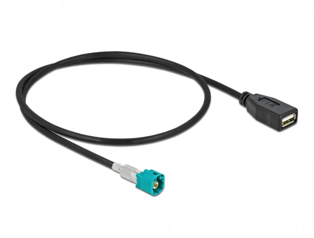 Delock HSD Z Male naar USB 2.0 Type-A Female Kabel 0,5m - Zwart