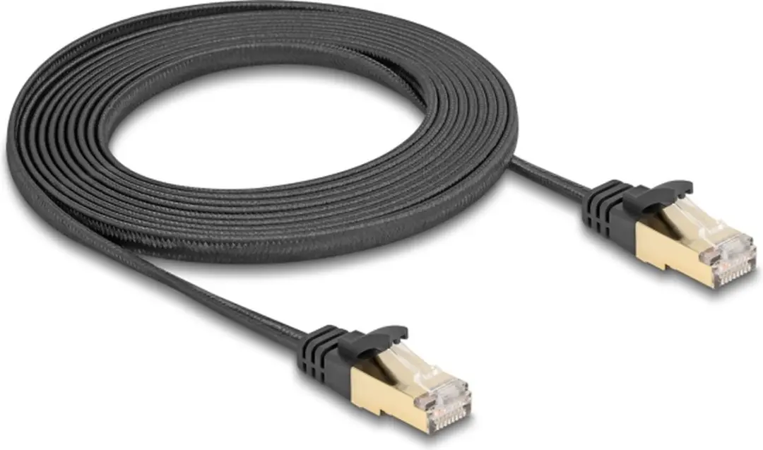 Delock Cat.6A U/FTP RJ45 Kabel 3m - Zwart