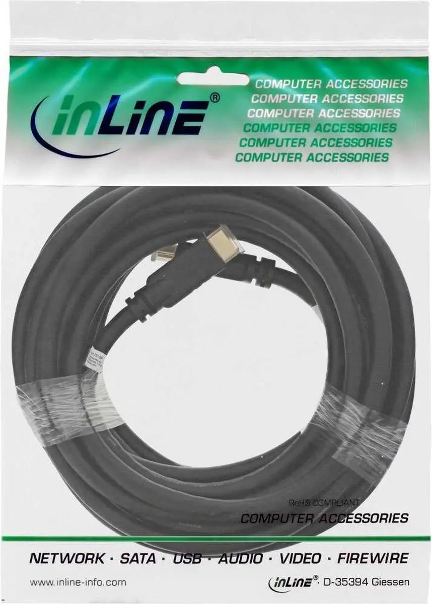 InLine Premium HDMI Kabel 2.0 10m - 4K 60Hz HDR