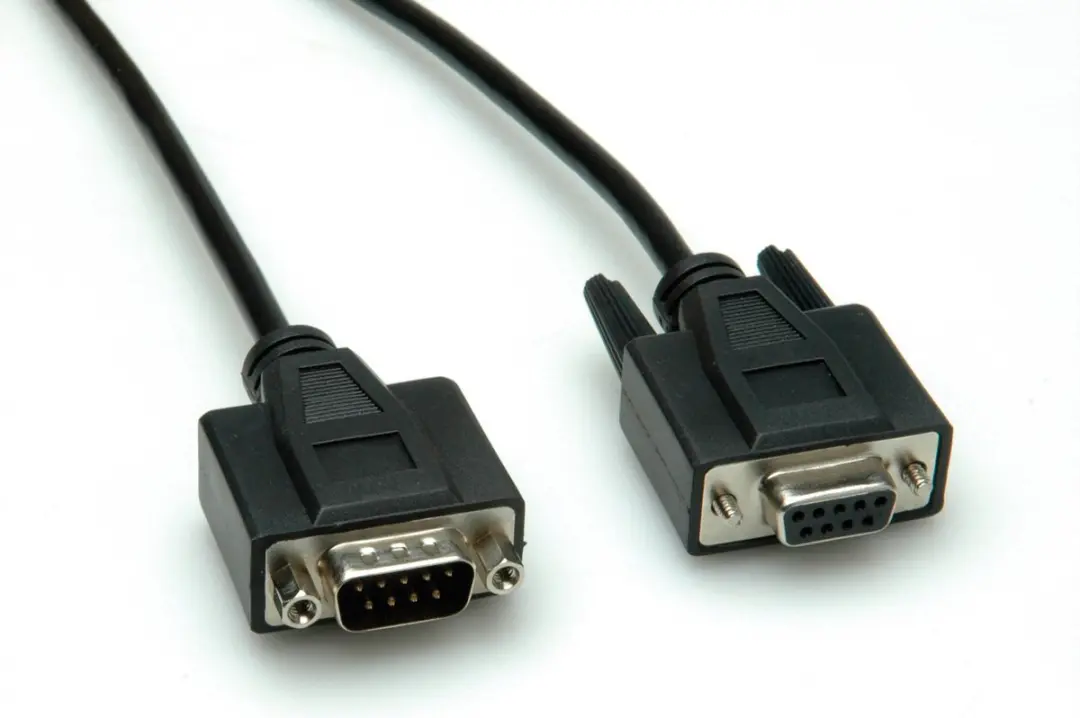 Value RS232 DB9 M/F Kabel 1m - Zwart