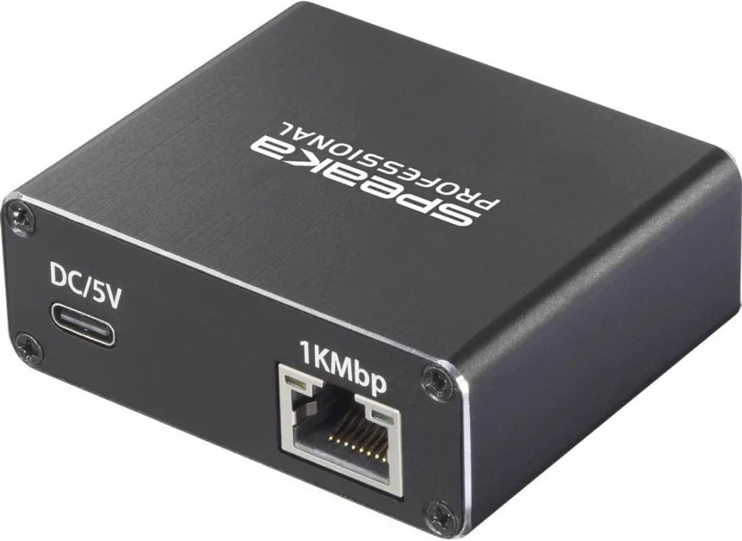 SpeaKa Professional SP-GNS-240 USB-C Splitter 2 Poorten - 1 Gbit/s - Zwart