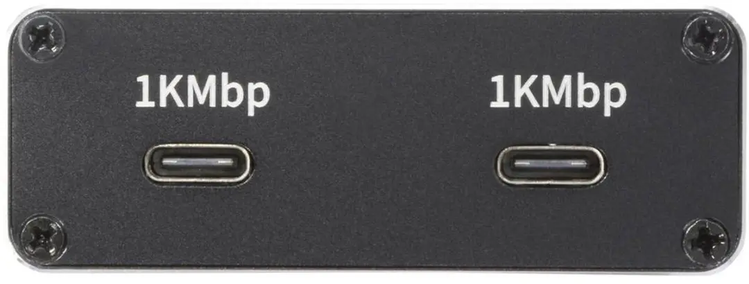 SpeaKa Professional SP-GNS-240 USB-C Splitter 2 Poorten - 1 Gbit/s - Zwart