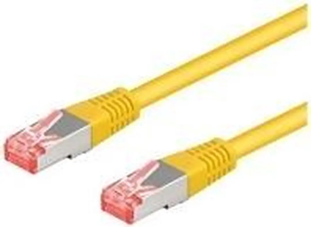 Digitus DK-1644-A-005/Y RJ45 Netwerkkabel CAT 6A S/FTP 0.5m - Geel