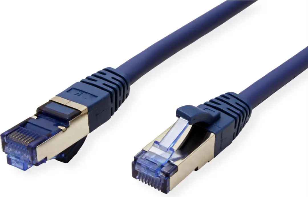 Value Patchkabel Kat.6A S/FTP LSOH - 0,15m - Blauw
