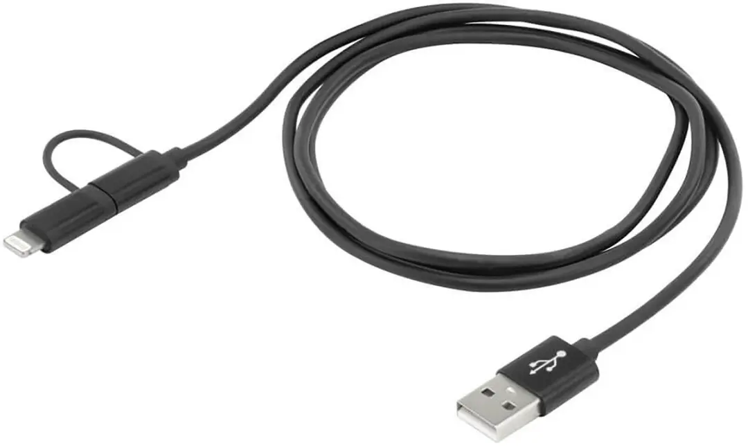 Ansmann 2-in-1 USB-kabel 1,2m