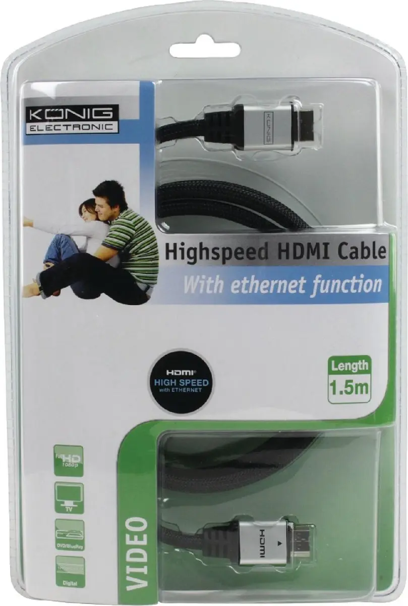 Konig CMP-CE038-1.5 HDMI Kabel 1,5m - Zwart