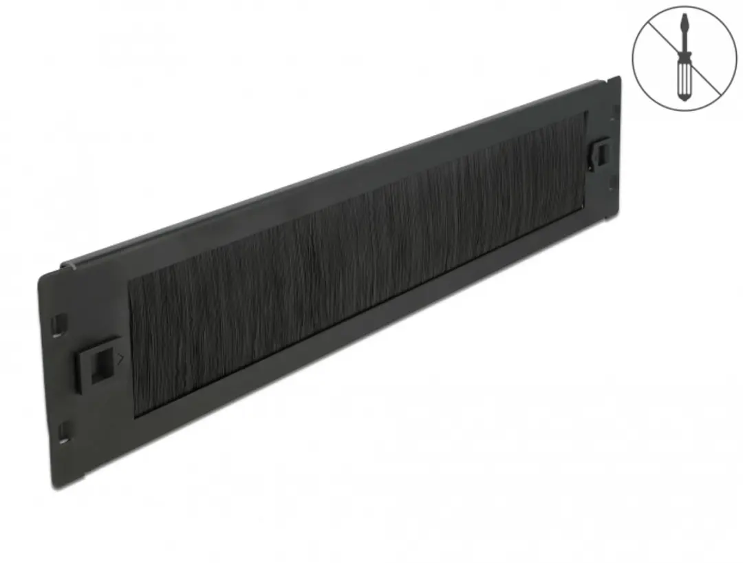 Delock 19" Kabeldoorvoerborstel 2U