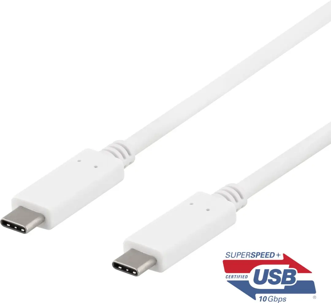 Deltaco USBC-1406 USB-C Kabel 10Gbps 100W 50cm