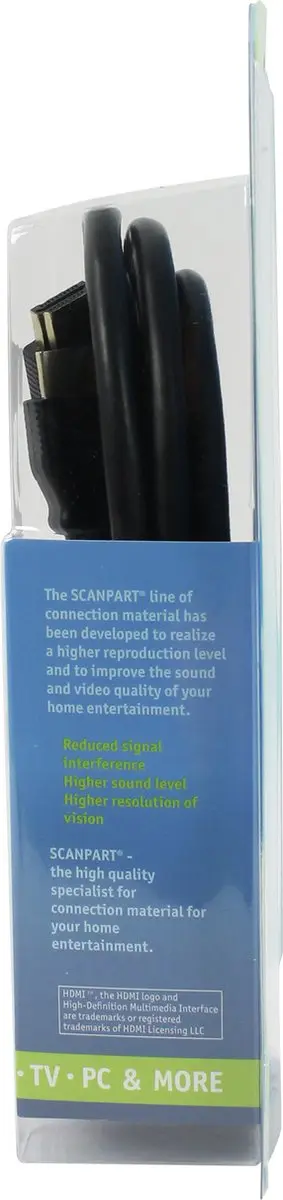 Scanpart HDMI Kabel 3m 8K@60Hz 48Gbps - Zwart