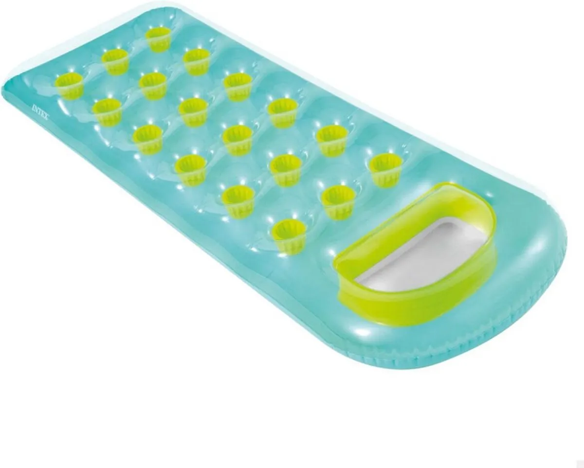 Intex 18-Pocket Luchtbed Blauw - 415921-1