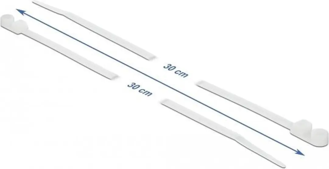 Delock Tie-wraps 300x4,8mm - 10 Stuks - Transparant