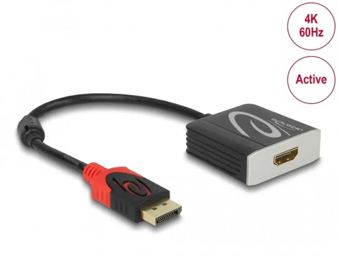 Delock Active DisplayPort 1.4 naar HDMI Adapter 4K 60Hz