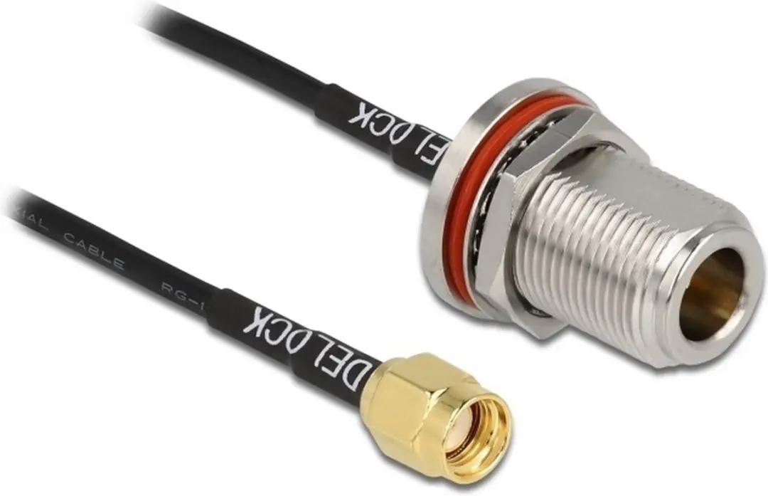 Delock RP-SMA Inbouwkabel RG174 50 Ohm
