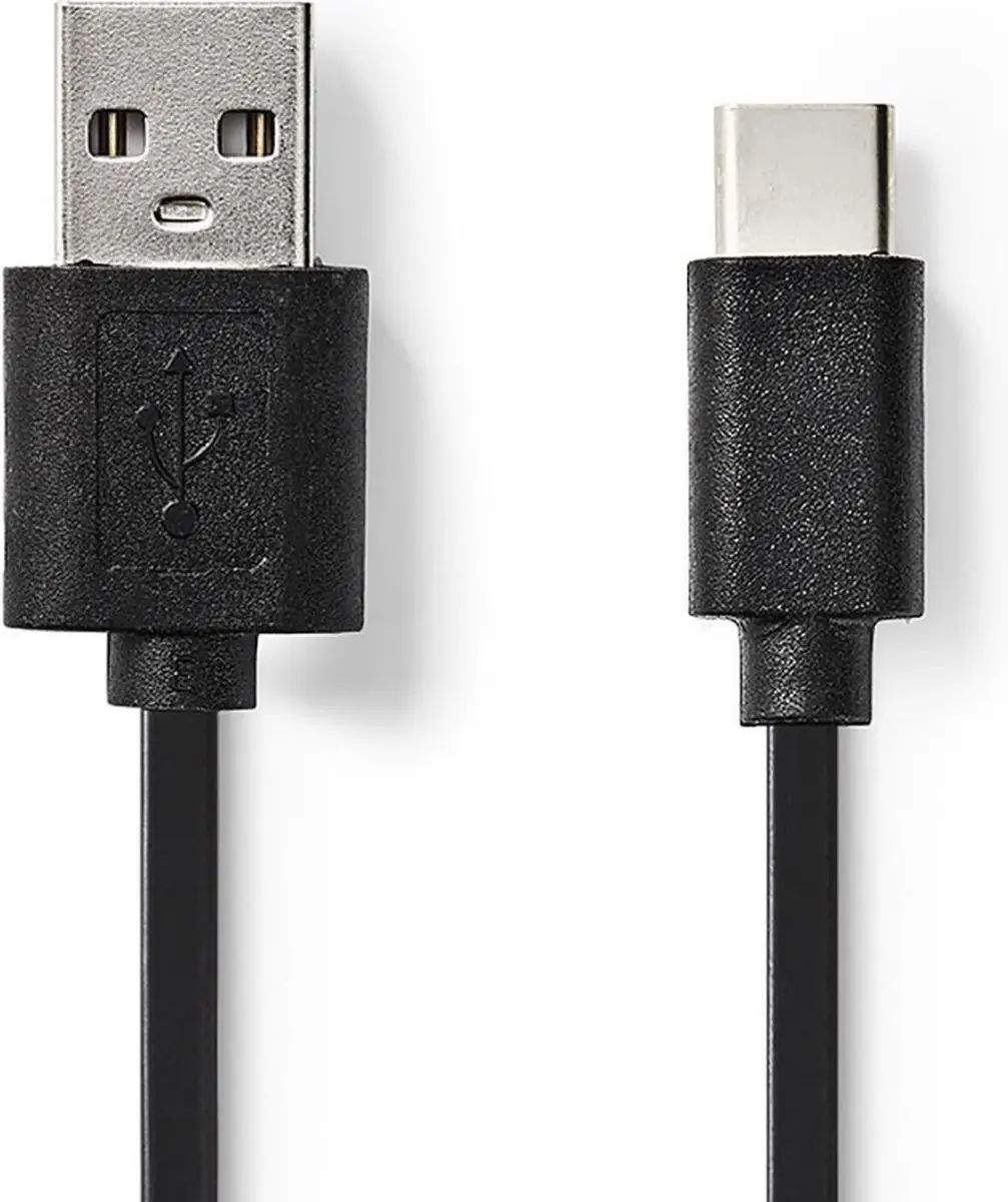 Nedis USB 2.0 USB-A naar USB-C Kabel 15W 480Mbps 3m - Zwart