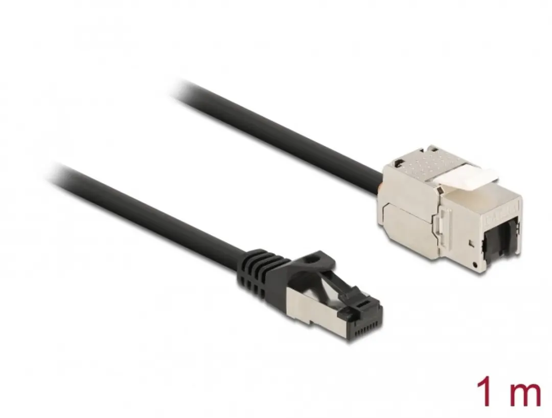 Delock RJ45 Cat.6A Kabel 1m