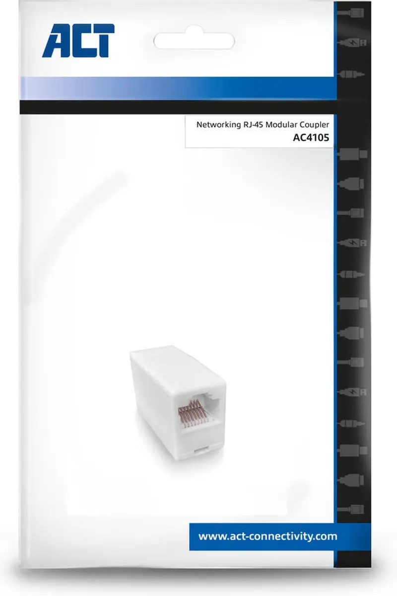 ACT AC4105 RJ45 Koppelstuk UTP - Wit