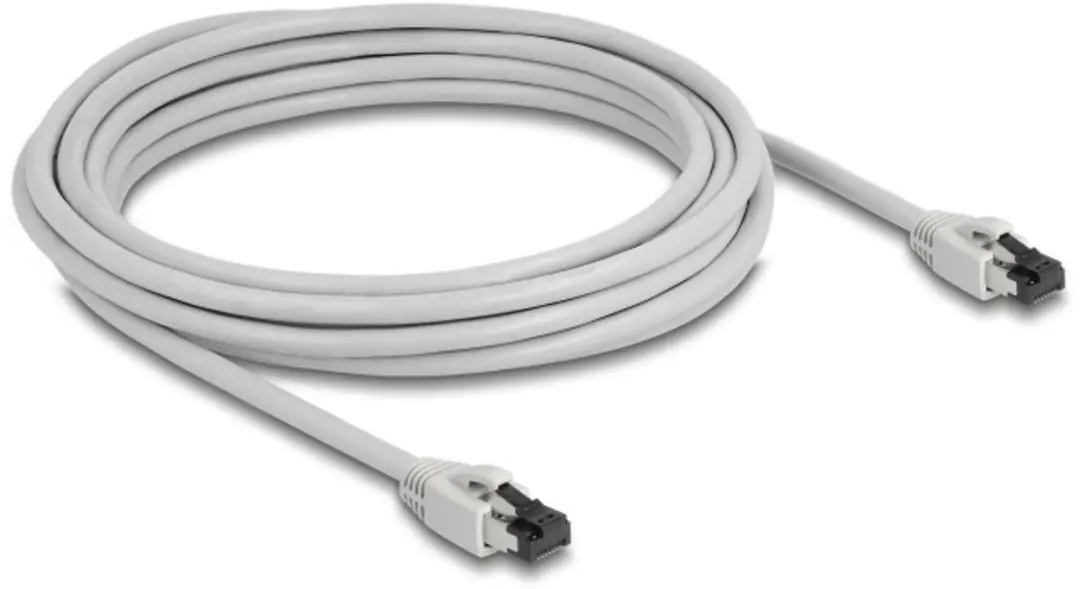Delock RJ45 Netwerkkabel Cat.8.1 S/FTP 5m - 40Gbps - Grijs