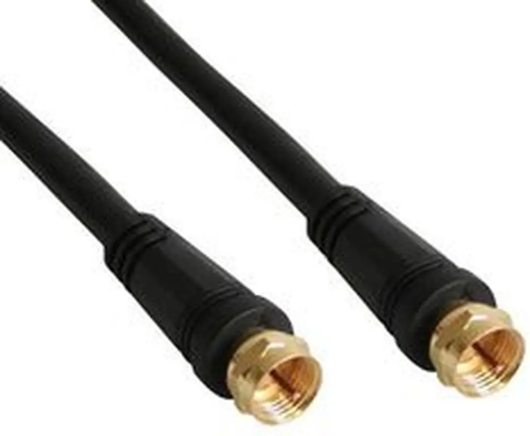 InLine F-F Coaxkabel 1m - Verguld - >85dB