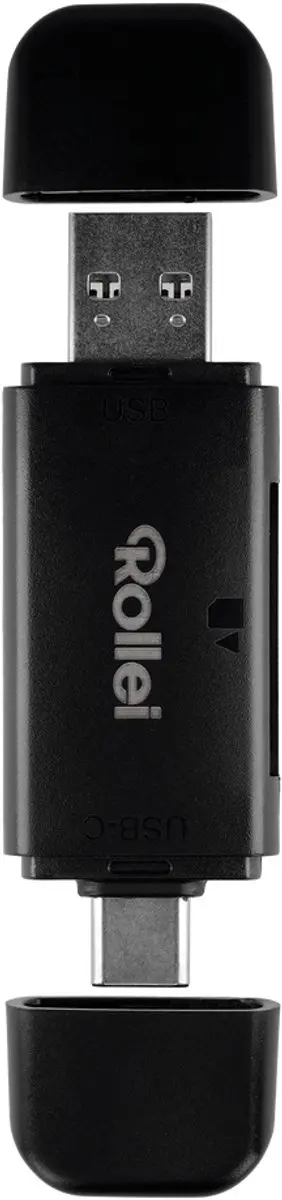 Rollei 25100 2-in-1 SD/MicroSD Kaartlezer - Zwart