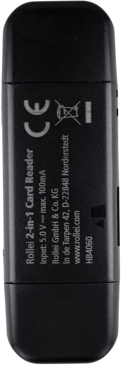 Rollei 25100 2-in-1 SD/MicroSD Kaartlezer - Zwart