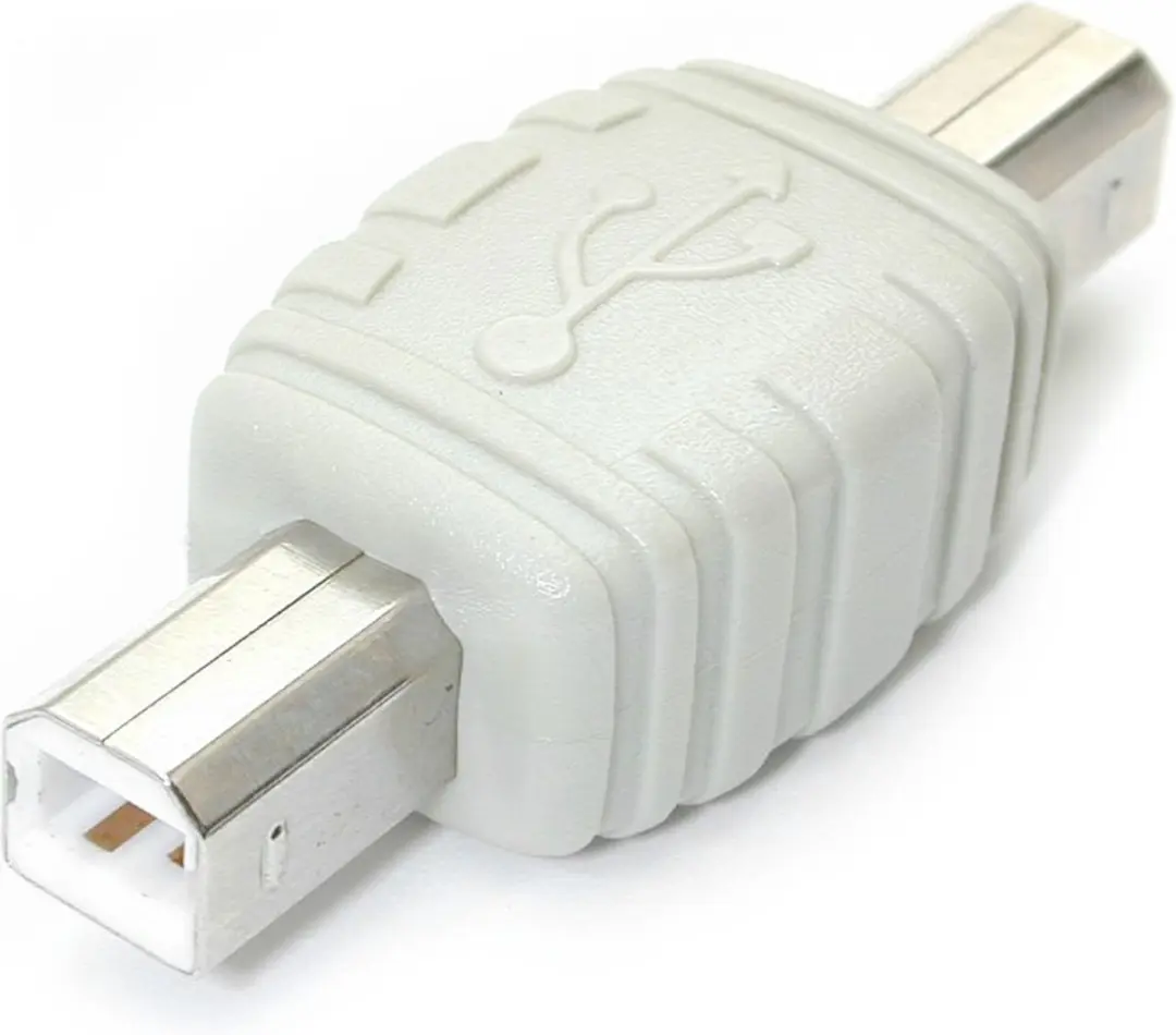 Deltaco USB-63 USB-B Adapter - Grijs