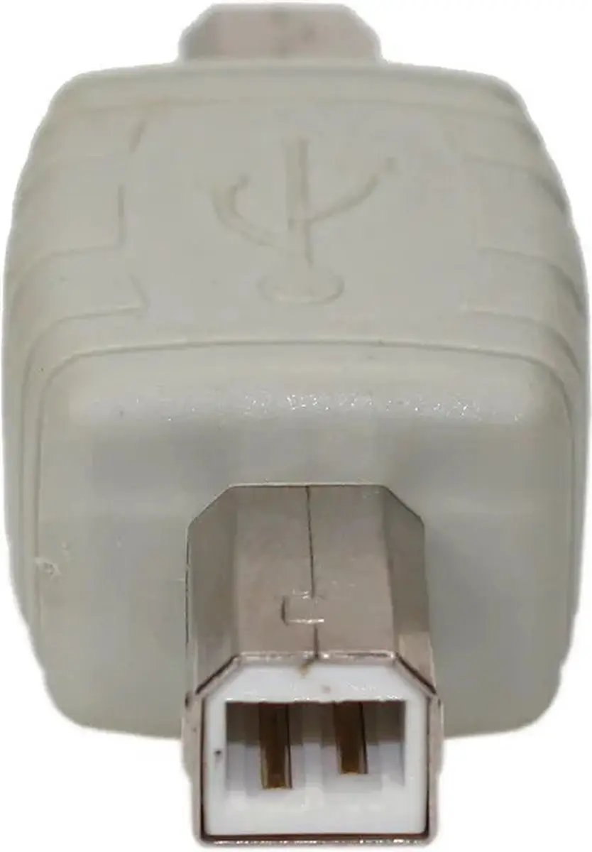 Deltaco USB-63 USB-B Adapter - Grijs