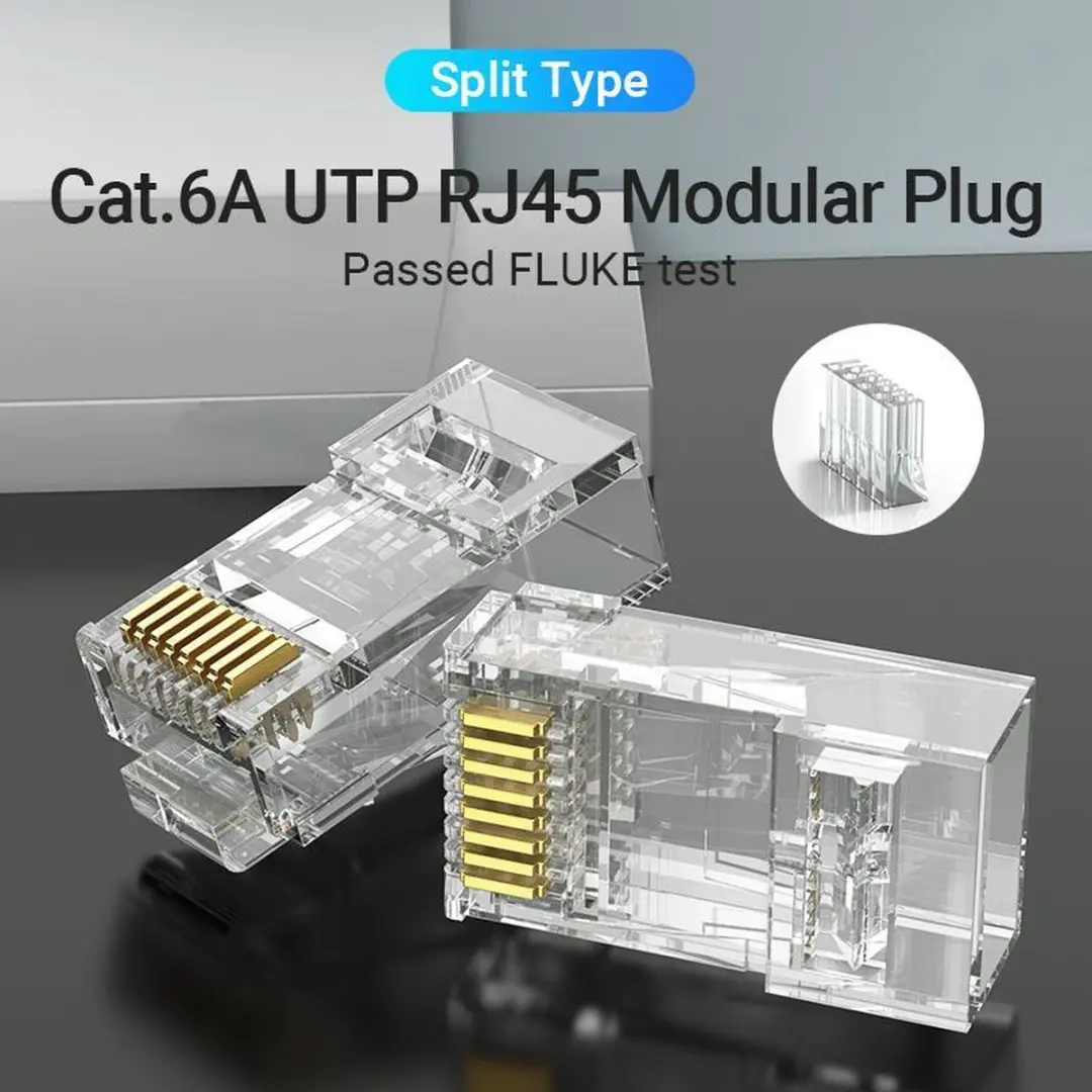 Vention IDGR0-50 Tussenstuk RJ-45 - 50 Stuks - Transparant