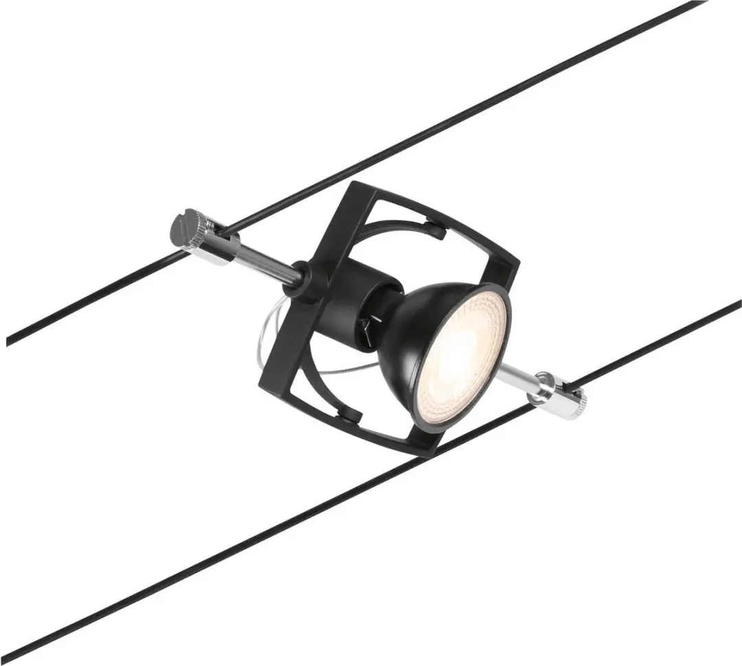 Paulmann 12V-kabelsysteem GU5.3 - Zwart/Chroom