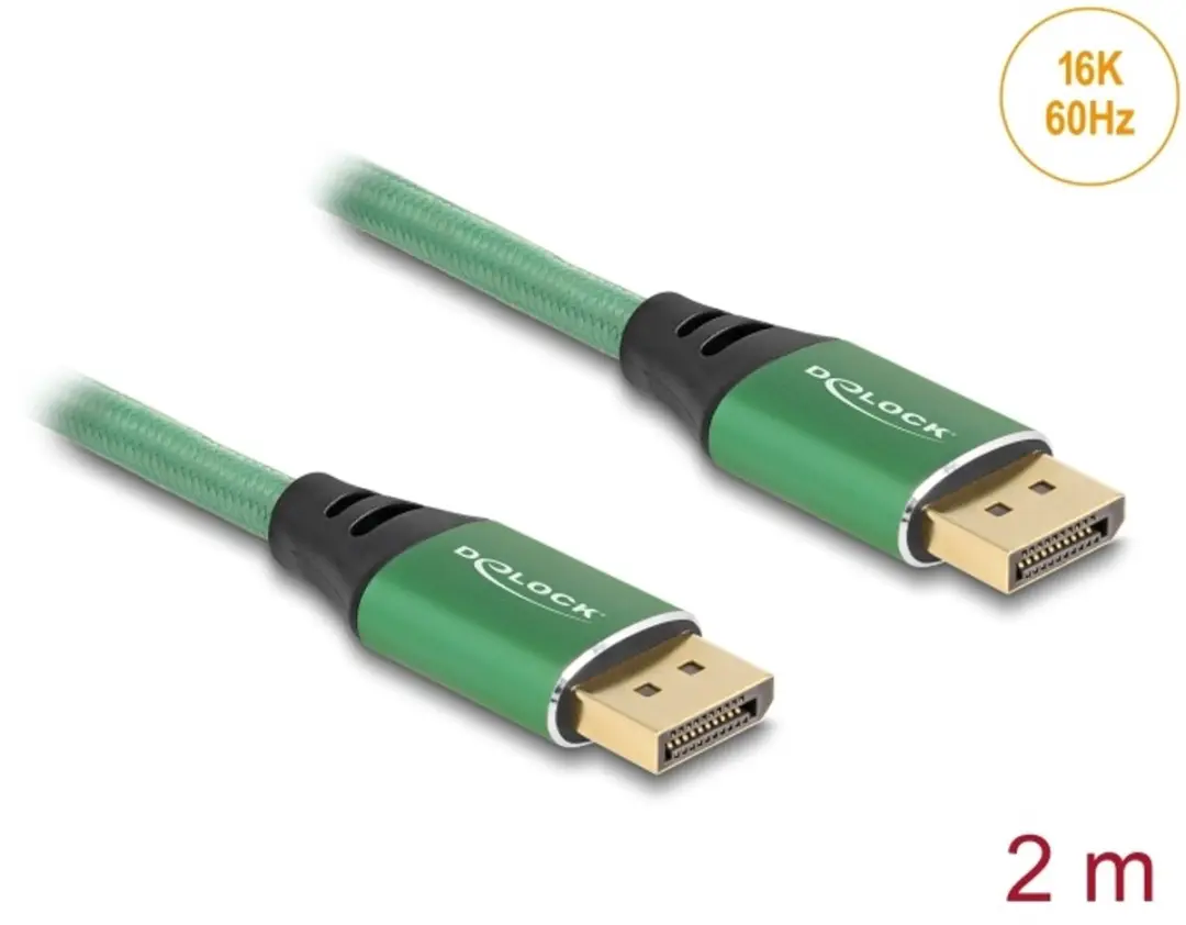 Delock DisplayPort Kabel 16K 60Hz 2m