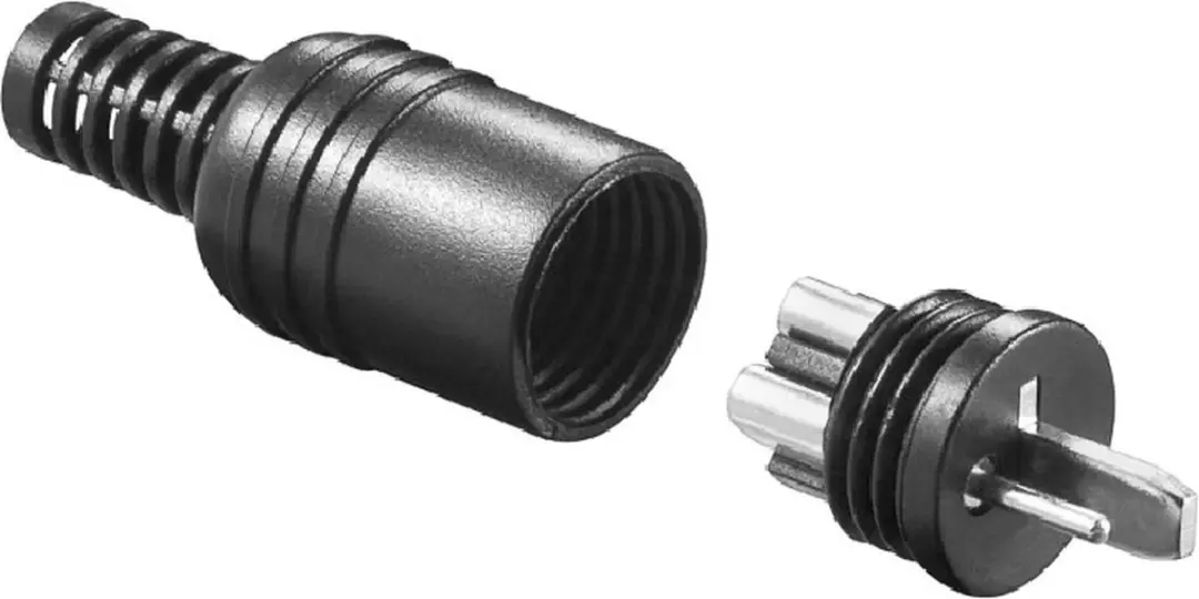 Goobay 2-pins DIN Luidsprekerconnector - Zwart