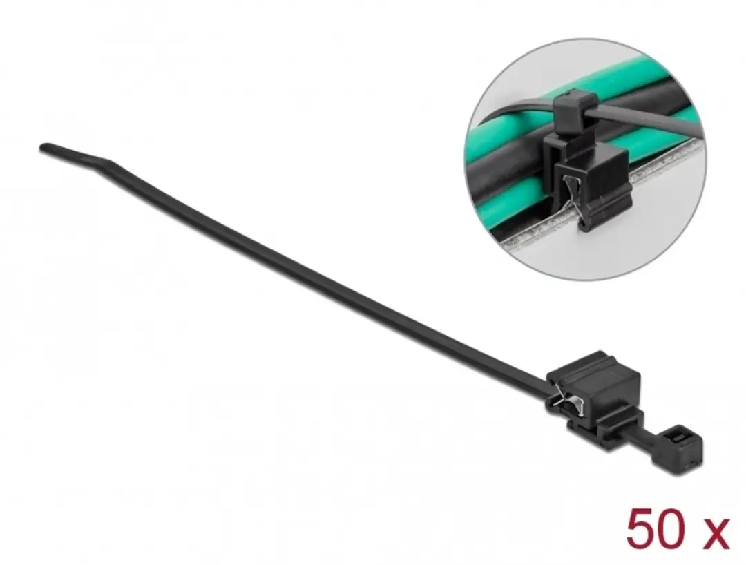 Delock Kabelbinders met randclip 200x4,8mm