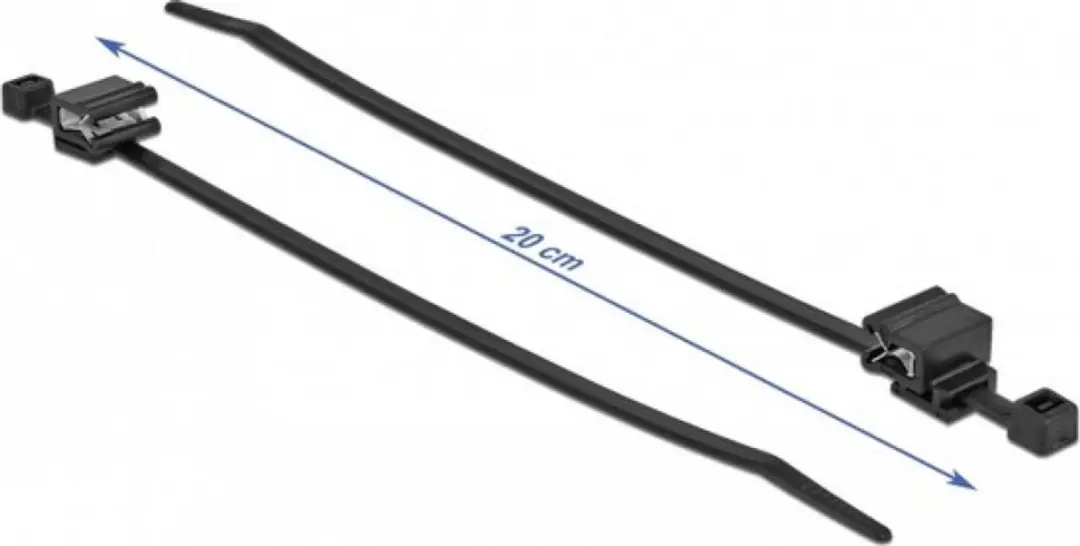 Delock Kabelbinders met randclip 200x4,8mm - 50 Stuks